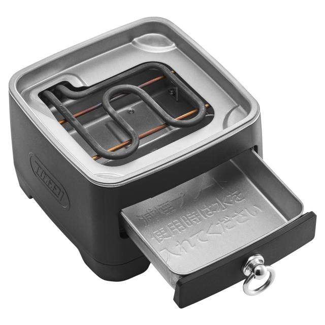 特典付き Toffy トフィー ホットスキレット 電気スキレット 1.2L 電動 フタ付き 角型 深型 直火対応 ブラック 黒 K-SK1