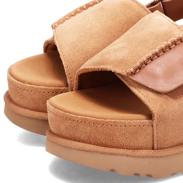 未使用品　UGG スエードブラウンストラップサンダル 6.5 楽天市場】【中古】アグ UGG ウェッジソールサンダル スエード