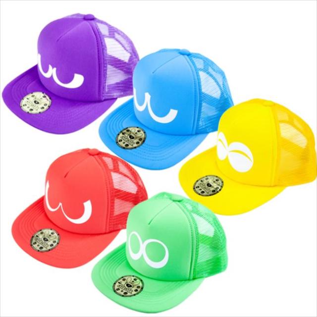 5色セット　ぷよぷよ帽子　メッシュキャップ（オリジナルのゴールドシール付き） goods_190823_02_01.jpg