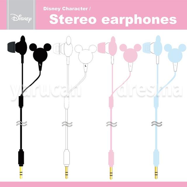 イヤホン ステレオイヤホン イヤフォン ディズニーキャラクター ステレオイヤホン カナルタイプ カナルイヤホン ミッキーマウスの通販はau Wowma ワウマ やるcan 商品ロットナンバー