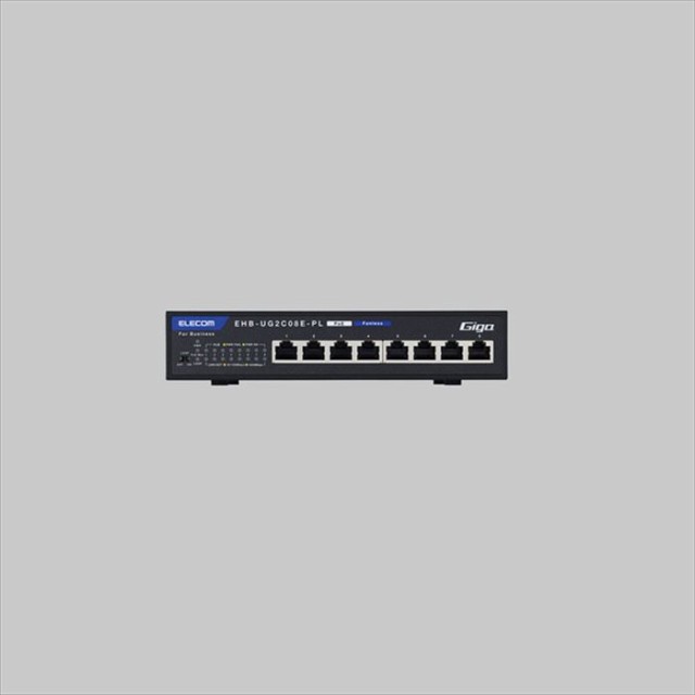 になります ギガスイッチ ACアダプターモデル エレコム EHB-UG2C08E-PLの通販はau PAY マーケット - ドレスマ|商品ロットナンバー:431658414 レイヤー2 Giga対応 PoE アンマネージスイッチ 8ポート ⅻプレックス