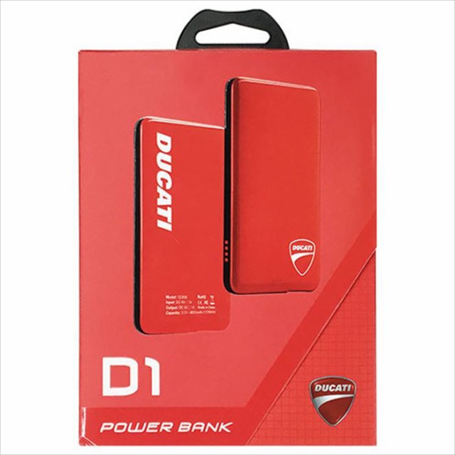 Ducati 公式ライセンス モバイルバッテリー 4800ｍah 大容量 充電器 薄型 軽量 Pse適合商品 レッド エアージェイ Du Pb4800 Mu D1 Rdの通販はau Pay マーケット やるcan 商品ロットナンバー