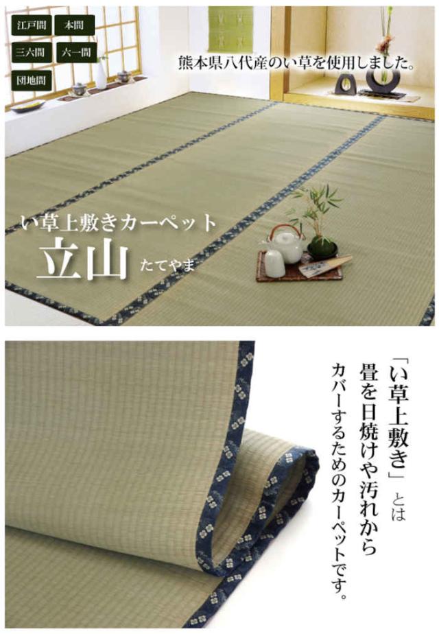 大特価お得 北海道・沖縄・離島配送不可 代引不可 い草 上敷きカーペット ござ 六一間10畳 約462×370cm 熊本県八代産い草使用 畳の日焼けや汚れ防止の通販はau PAY マーケット - やるCAN|商品ロットナンバ 通販国産