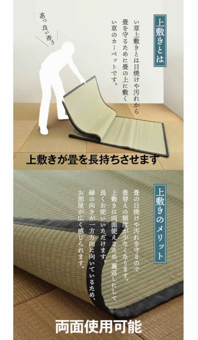 訳ありセール格安 北海道 沖縄 離島配送 い草 上敷きカーペット ござ 団地間4 5畳 約255 255cm 九州産い草使用 畳の日焼けや汚れ防止に 抗 短納期対応 Www Centrodeladultomayor Com Uy