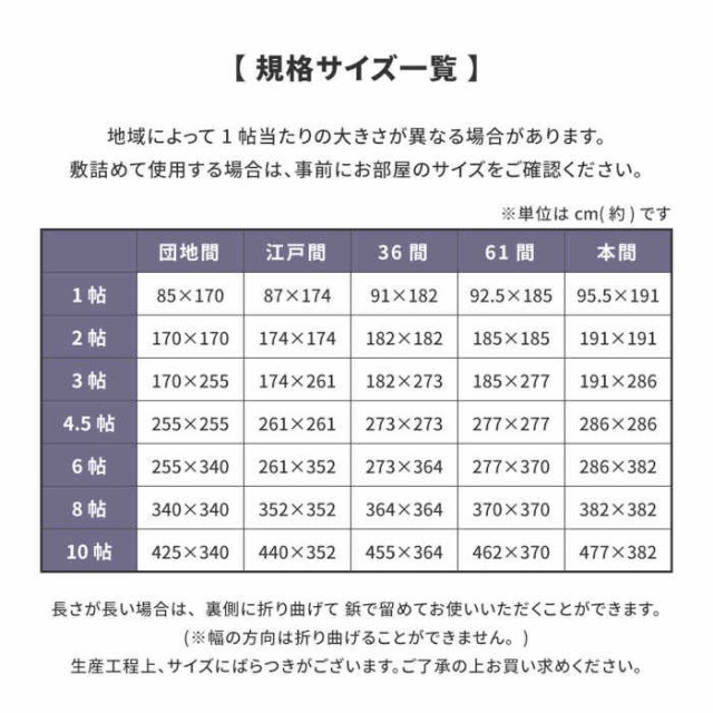 北海道・沖縄・離島配送不可 代引不可 い草カーペット 上敷き 61間3畳