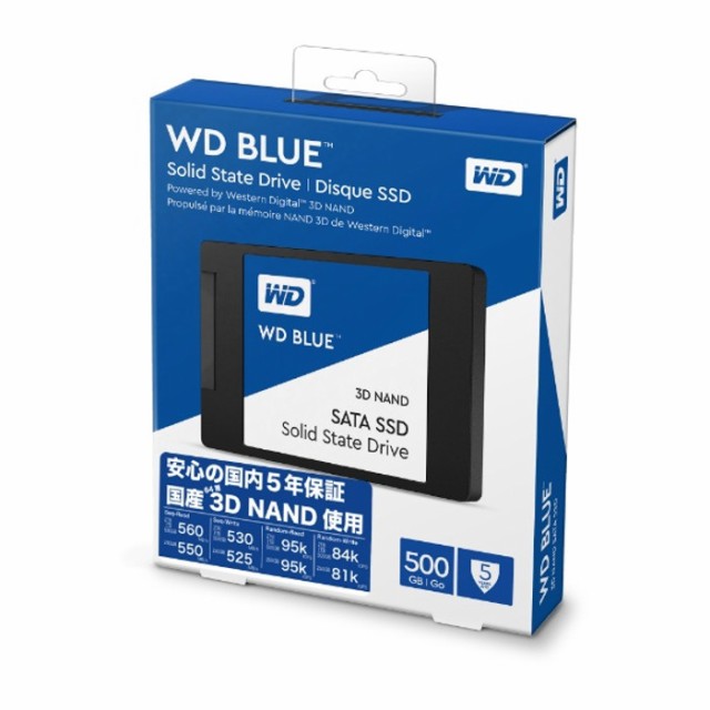 アップグレ 沖縄・離島配送不可 500G SATA3.0 5年保証 パソコン PC ソリッドステートドライブ ウエスタンデの通販はau PAY マーケット - やるCAN|商品ロットナンバー:470793797 SSD WD Blue 3D NAND 内蔵SSD 2.5インチ ↩コンピュー