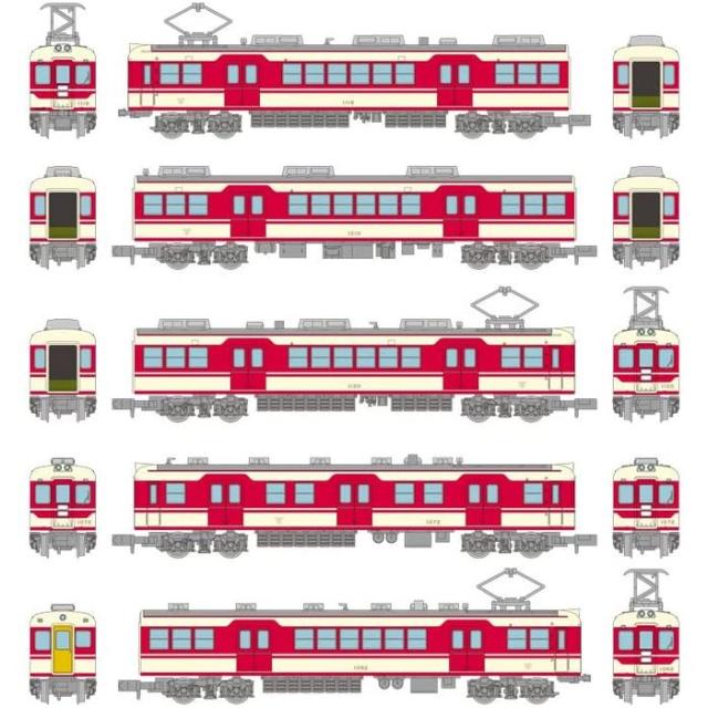 神戸電鉄1000系(1072・1062+1119編成)5両セット 鉄道コレクション 神戸電鉄 1000系 1072・1062+1119編成 5両