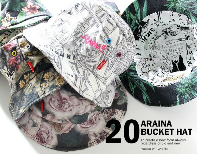 ARAINA  総柄バケットハット 15パターン