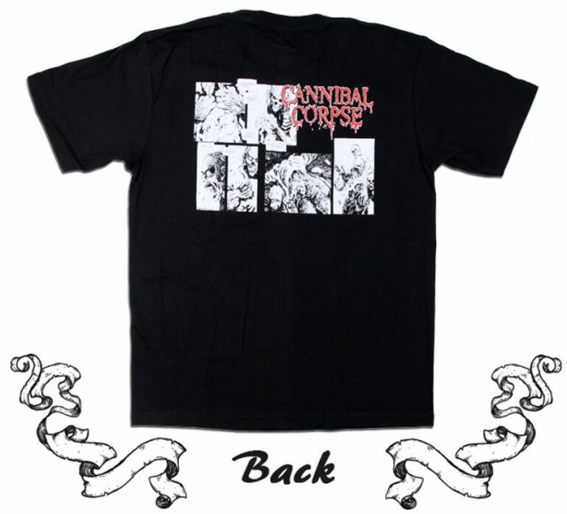 ロックtシャツ Cannibal Corpse カンニバル コープス ホラー調ロゴ