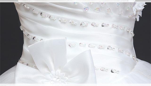 ウェディングドレス Aライン ビスチェ 白 結婚式 大きいサイズ