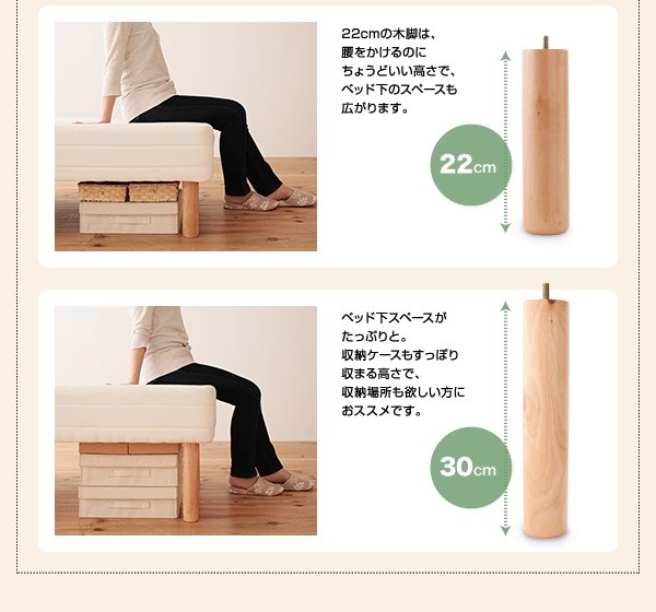 通信販売 セミシングルベッド セミシングルサイズ セミシンの通販はau PAY マーケット - e-バザール|商品ロット 脚付きマットレスベッド 移動ラクラク 分割式 ボンネルコイルマットレスベッド 脚30cm 最安値得価