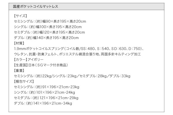 イルマット 親子で寝られる収納棚・照明付き連結ベッド クイーンサイズ(SS×2)の通販はau PAY マーケット - e-バザール|商品ロットナンバ JointFamily ジョイント・ファミリー ポケットコイルマットレス付き ームのみ