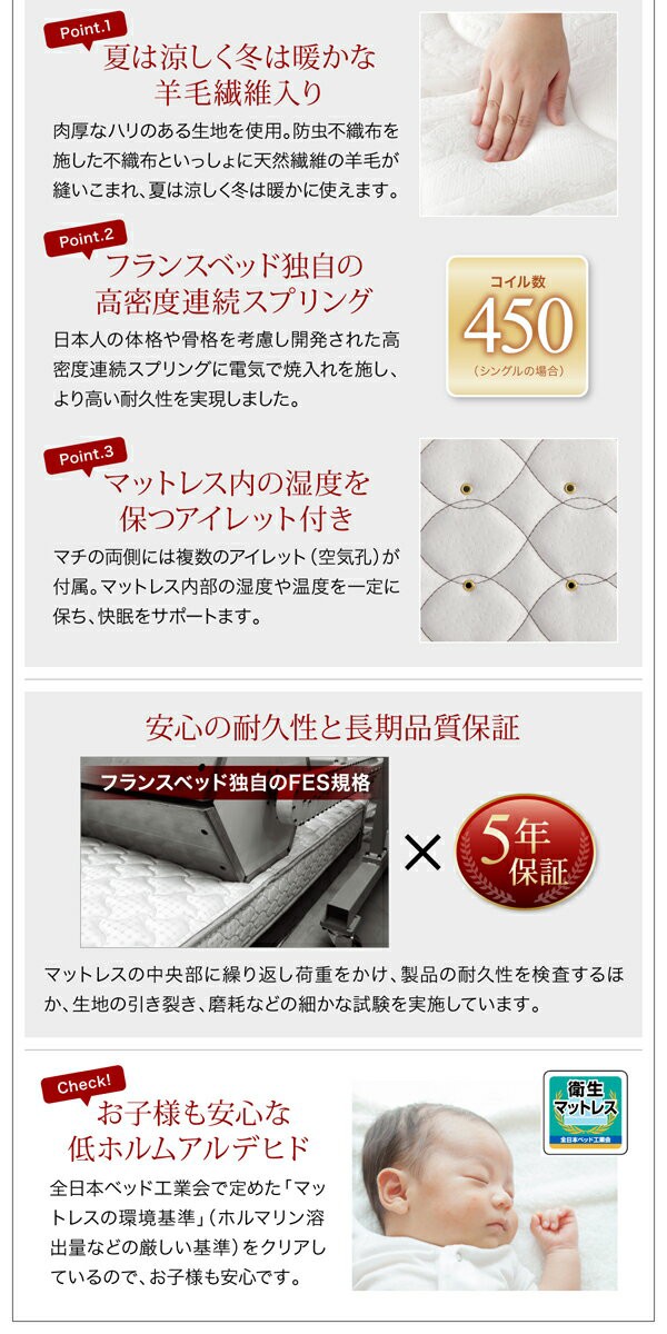 高評価格安 鏡面 光沢 仕上げ 棚付き コンセント付き モダンデザイン すのこベッド Degrace ディ グレース スタンダードポケットコイルマットレス付の通販はau PAY マーケット - e-バザール|商品ロットナ 安いHOT