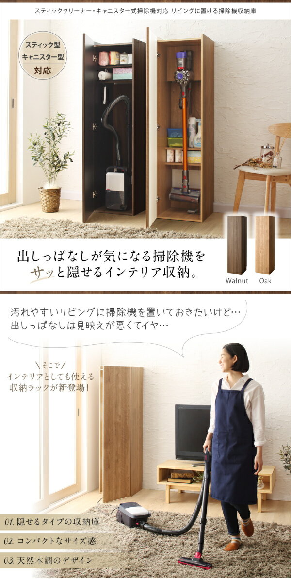 超目玉 スティッククリーナー収納 キャニスター式掃除機対応 リビングに置ける掃除機収納庫 リビング収納 壁面収納 在庫限りセール Creativedentalsolution Com