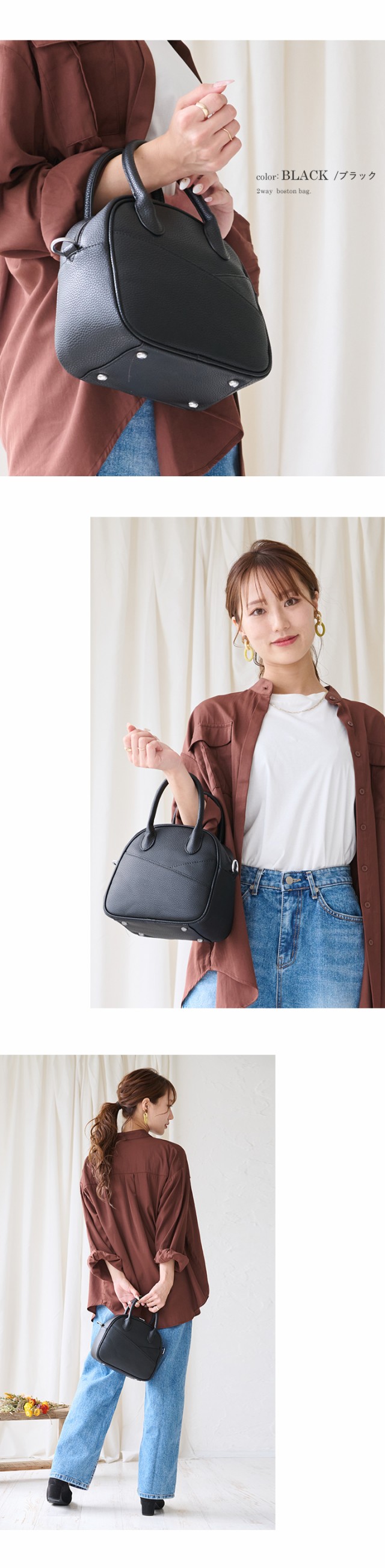 【有名人芸能人】 ハンドバッグ ショルダーバッグ レディース 軽量 軽い 丈夫 ボストンバッグ