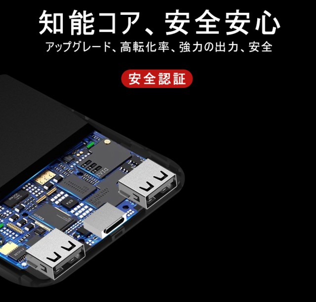 6800mAh 大容量 モバイルバッテリー 最小最軽最薄 超薄型 軽量 急速充電 超小型 ミニ型 USB2ポート 楽々収納 コンパクト 充電器 PL保険の通販はau  PAY マーケット - 明誠ショップ