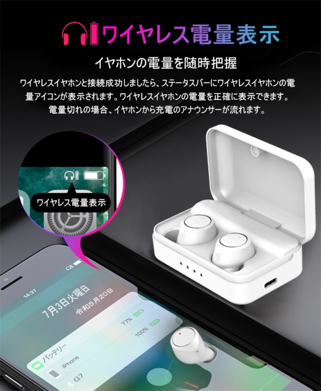 安い最新品 ワイヤレスイヤホン ブルートゥース イヤホン Bluetooth5.0 IPX7防水 日本語音声 左右分離型 iPhone 11 高音質 マイク内蔵の通販はau PAY マーケット - 明誠ショップ|商品ロットナンバー:459107681 国産最新作