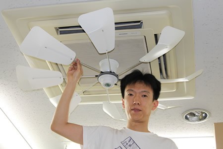 エコエコファン ロータリー式 8枚羽 天井埋込丸型エアコン用 TEA-205