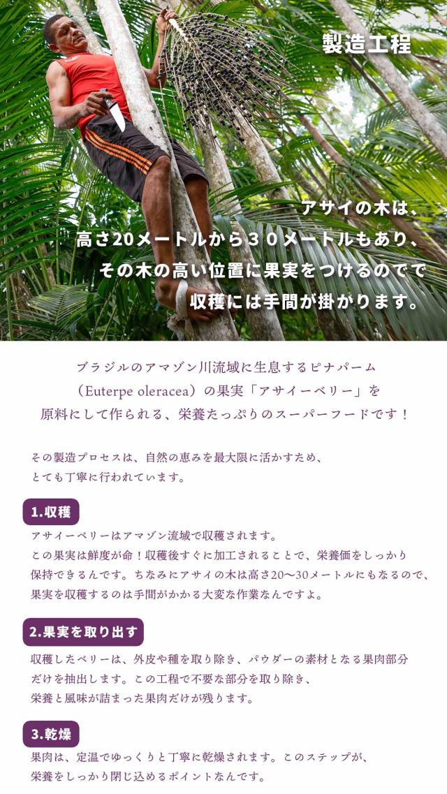 アサイベリードライパウダー100% 200g