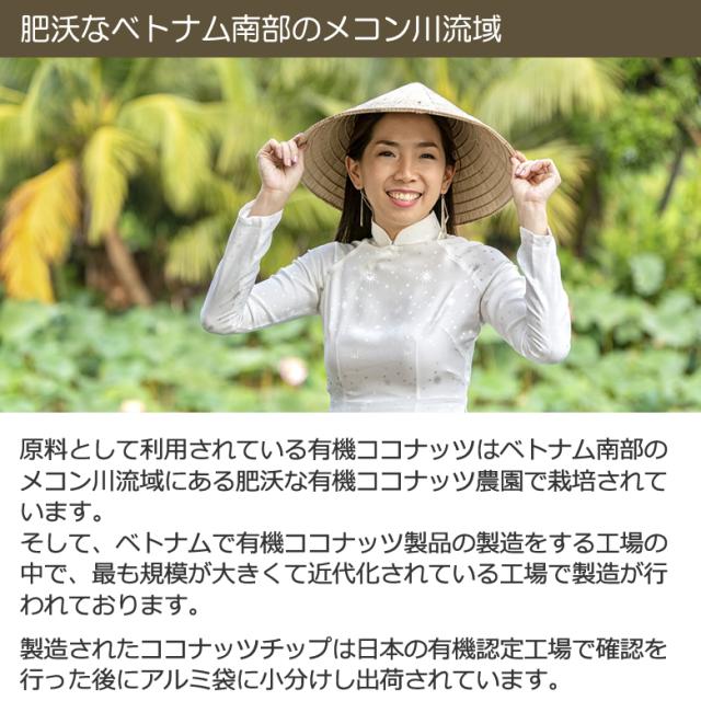 “有機ココナッツチップノンフライ