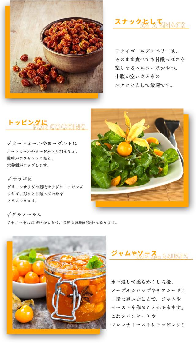 有機JASドライゴールデンベリー 300g ペルー産インカ  Organic Peruvian Incan Berry オーガニック食用ほおずき 