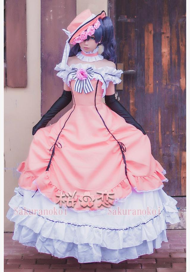 春バーゲン 特別送料無料 黒執事 風 シエル ファントムハイヴ 風 女装 ワンピース 風 Ciel Phantomhive 風 コスプレ衣装イベント コスチュームscm002 Sale 送料無料 Asadtv Com