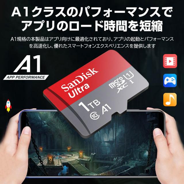 SanDisk - SanDisk　microSDXCメモリーカード 1TB　SDSQUAC-1T00-JN3MA Amazon.com: SanDisk 1TB Ultra microSDXC UHS-I Memory Card