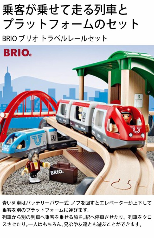 木のおもちゃ おもちゃ 電車 出産祝い S ブリオ 木製レールセット 男の子 木製 電車 鉄道 Brio トラベルレールセット 鉄道