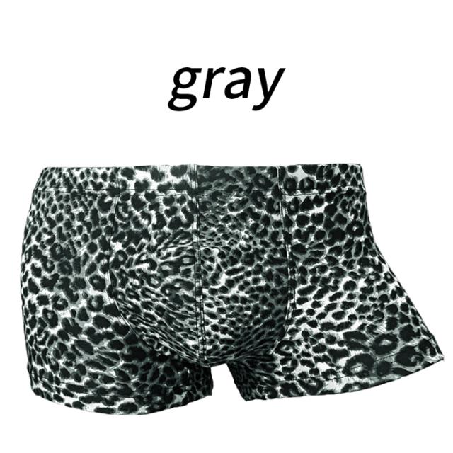 【送料無料】かっこいい ローライズ豹柄ボクサーショーツ