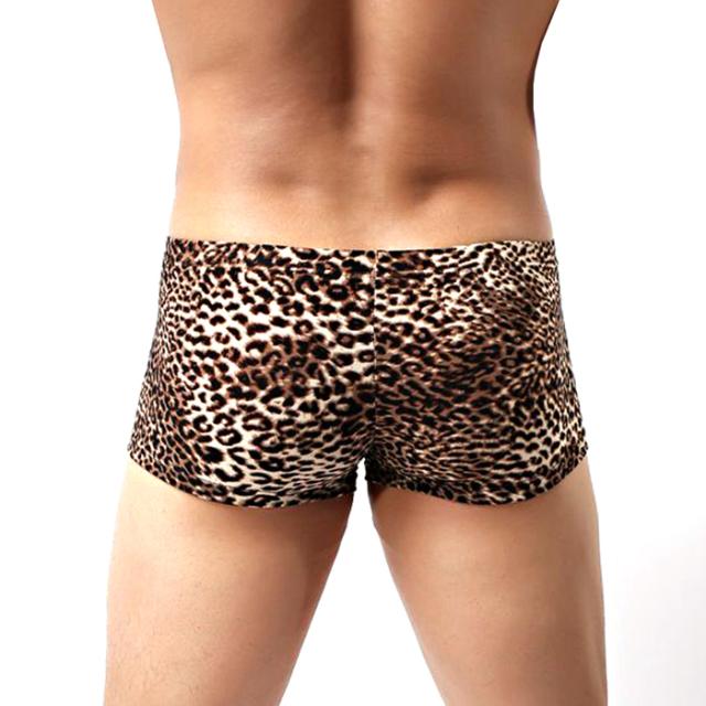 【送料無料】かっこいい ローライズ豹柄ボクサーショーツ
