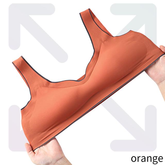 【送料無料】楽すぎ！おしゃれなバイカラーのシームレスブラ