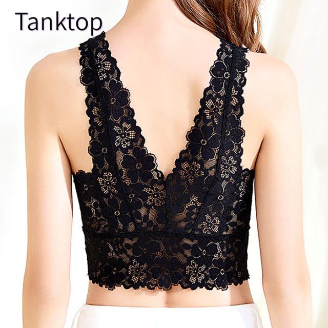 レースタンクトップ