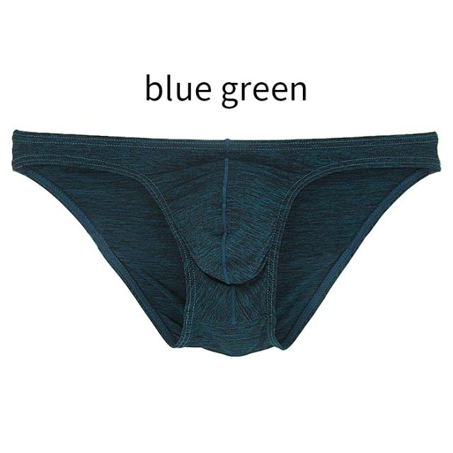 ピタピタローライズフィットの杢柄メンズビキニパンツ