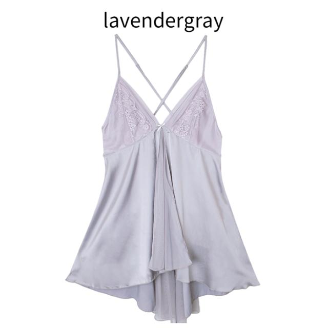 透け感と艶感がSEXYなAライン背中見せスリップ