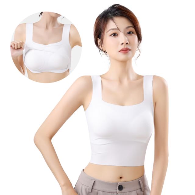 自然な美シルエット。着るだけでキレイに見えるシームレスタンク