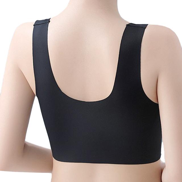 花柄＆透けるレースで可愛さアップ！楽な付け心地シームレスブラ