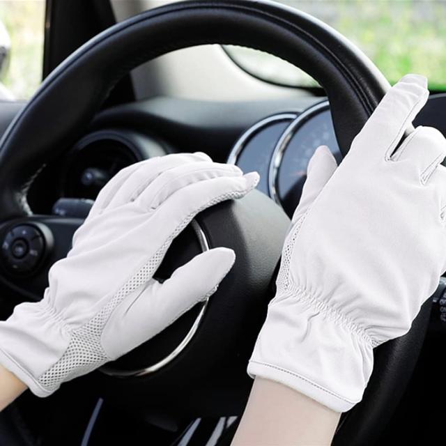 手首ちょっと上までの丈が嬉しい涼しいメッシュ手袋