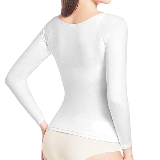 大きめ汗取りパッド付き サラサラ快適長袖インナー