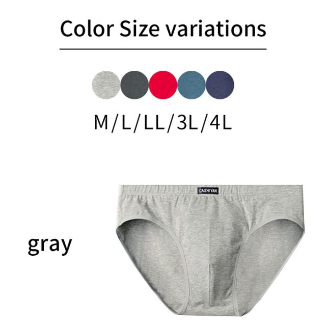 綿95％ 通気性がよくムレにくい快適ブリーフショーツ