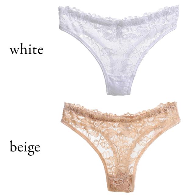 【プチプラ】 総レースのレディースセクシーTバックショーツ