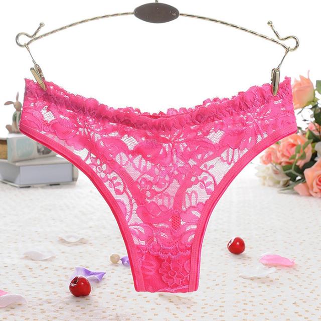 【プチプラ】 総レースのレディースセクシーTバックショーツ