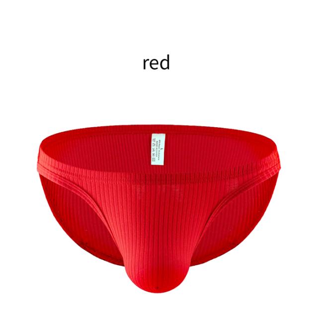 しっかりした生地で履き心地快適♪リブ編みメンズビキニブリーフ