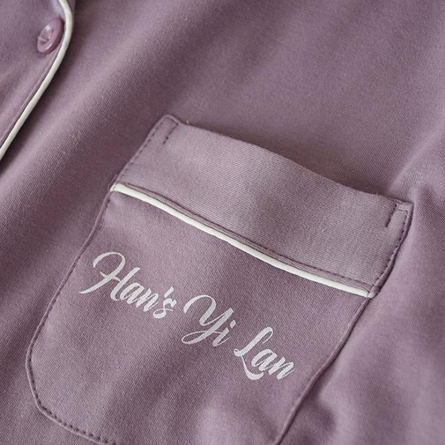 コットン100肌触りの良い滑らか男女パジャマ