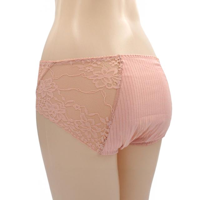 【送料無料】 サイドレースがかわいい 綿のサニタリーショーツ