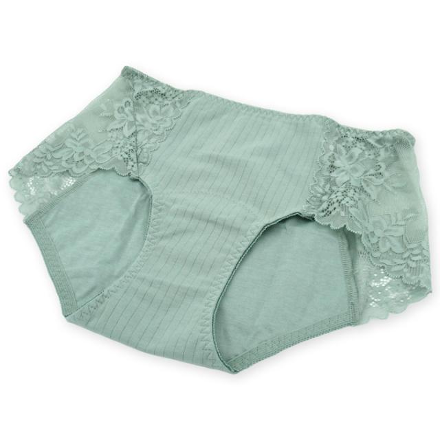 【送料無料】 サイドレースがかわいい 綿のサニタリーショーツ
