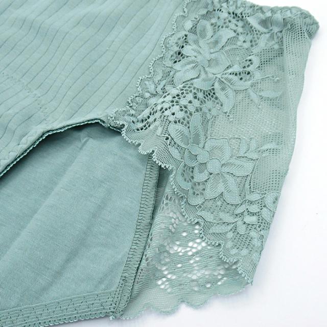 【送料無料】 サイドレースがかわいい 綿のサニタリーショーツ