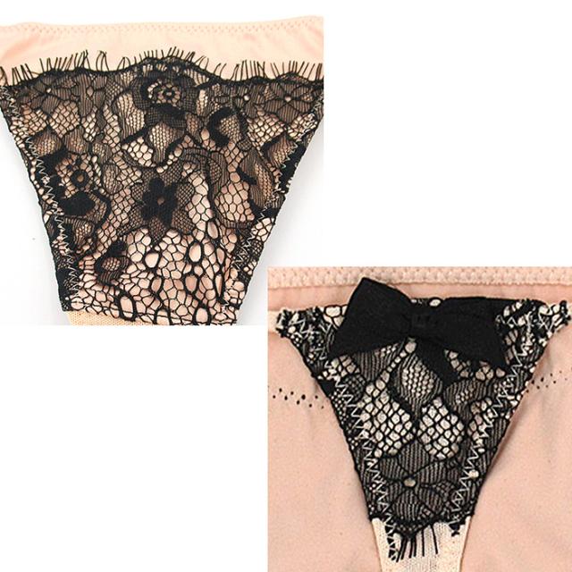 ストレッチサテンのサイドストリングTバック