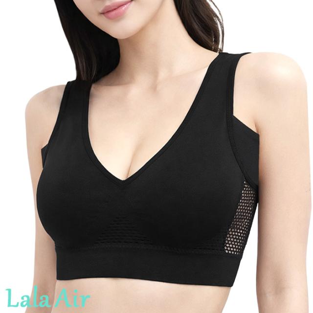 【送料無料】 防水布入りの脇汗パッド付きノンワイヤーブラ