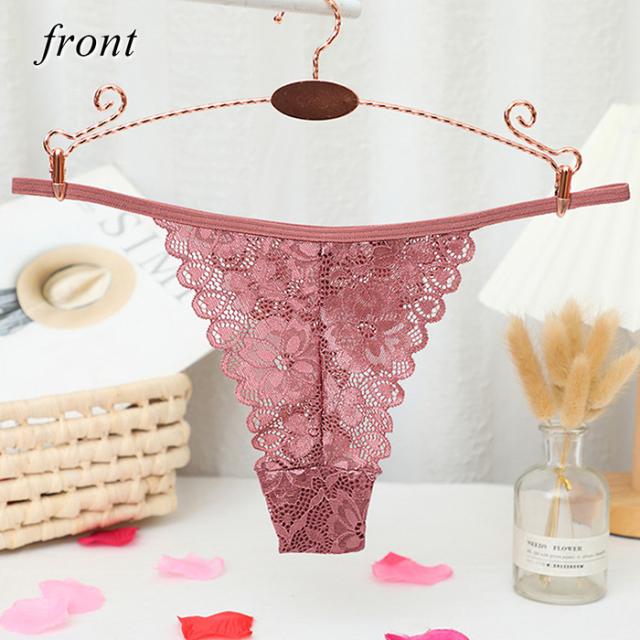 透けるストレッチレース サイドストリングのセクシーTバック