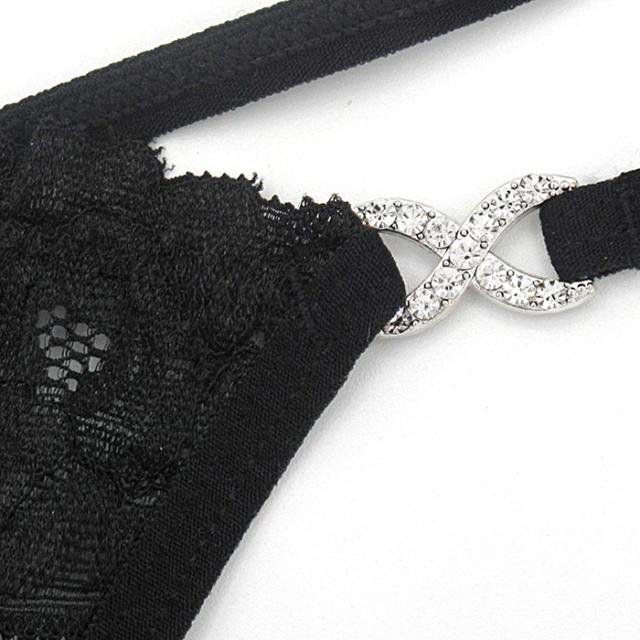 【プチプラ大特価】きらきらチャーム レディースレースTバック